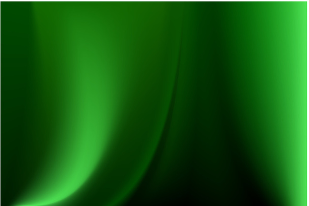 いくつかのソフトのひだに緑の絹の背景 - ベクター画像