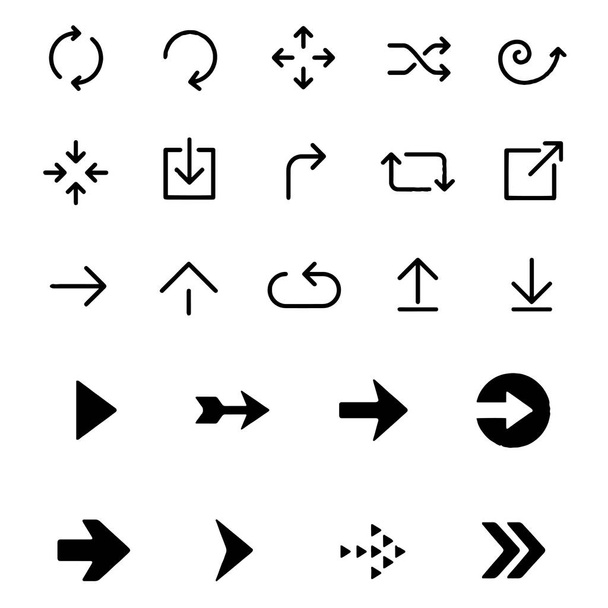 Arrows vector collection on a white background - Vektor, kép
