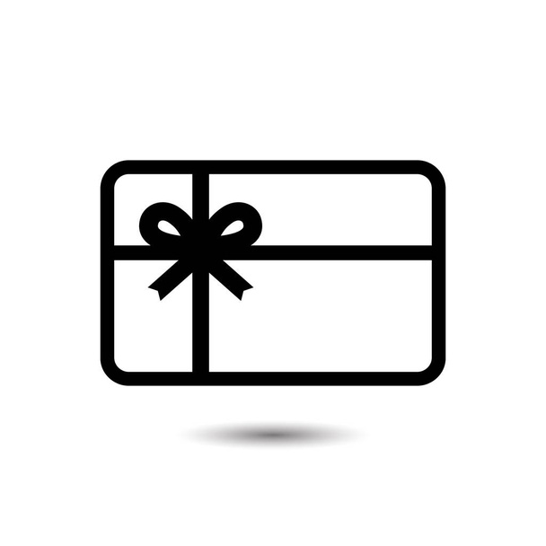 Icono de tarjeta de regalo. Ilustración vectorial
 - Vector, Imagen