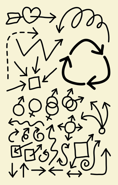 Symboles de flèche de caniche
 - Vecteur, image