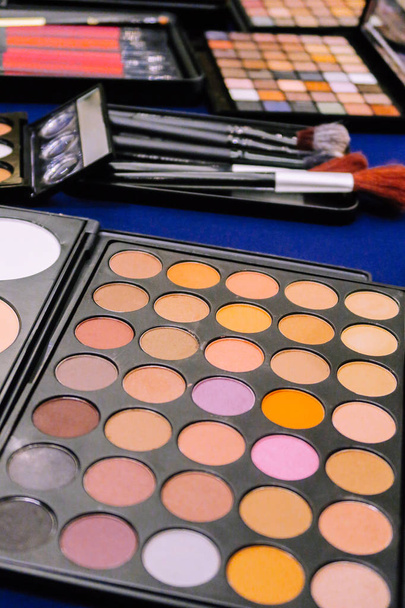 Eye shadow palette and brushes  - Photo, Image