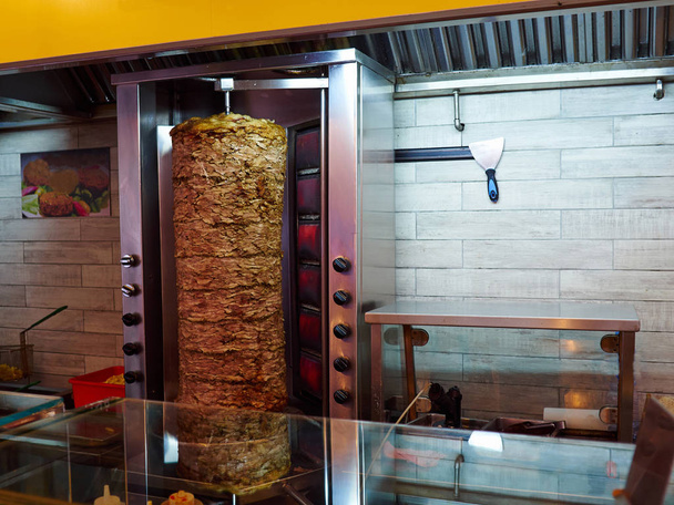 Doner Kebab Shawarma Gyros in the making - Photo, image