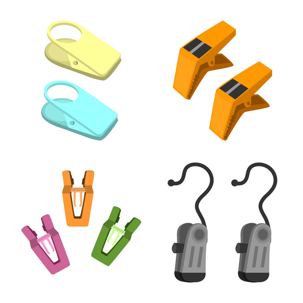 Vector illustration of tool and hold sign. Collection of tool and household stock vector illustration. - Vektor, obrázek