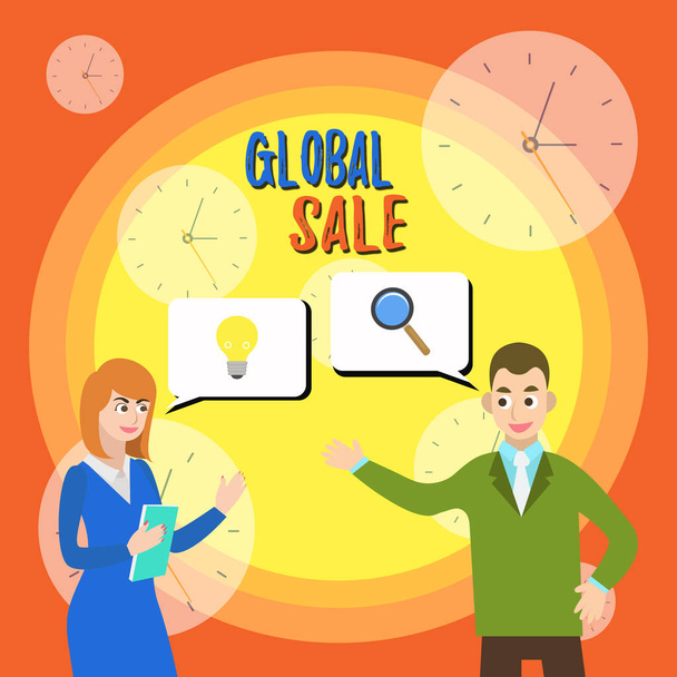 Teksti merkki osoittaa Global Sale. Käsitteellinen valokuva-analyytikot toiminta yrityksille harjoittaa liiketoimintaa kansainvälisesti Business Partners kollegat Yhteisesti etsivät Ongelmaratkaisu Luo Idea
. - Valokuva, kuva