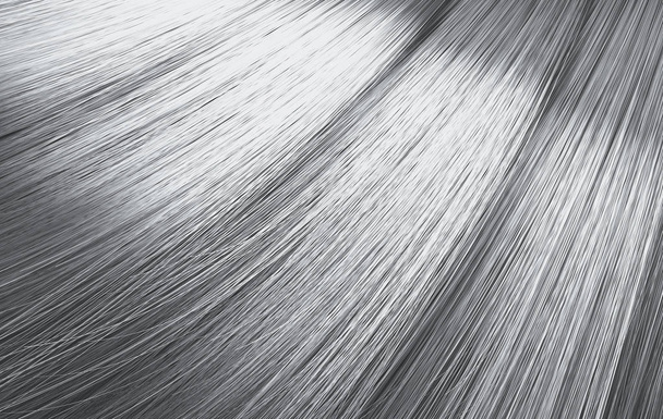 Silver Hair Blowing Closeup - Photo, Image