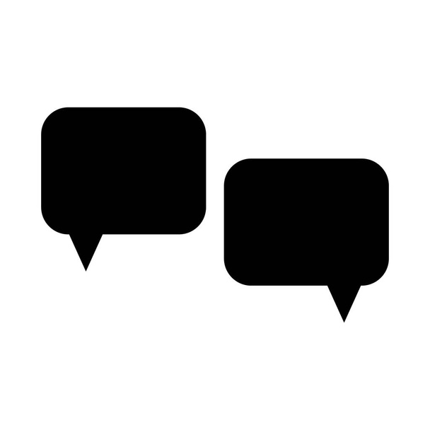 Chat-Vektor-Symbol. Sprechblasen. Kommentare. Dialogzeichen. Vektorillustration - Vektor, Bild