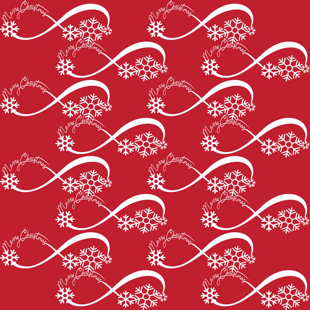 Moderne, Merry Christmas, winter, oneindigheid, teken, illustratie achtergrond - Vector, afbeelding