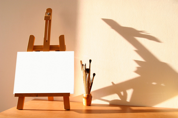 Easel with canvas - Fotografie, Obrázek