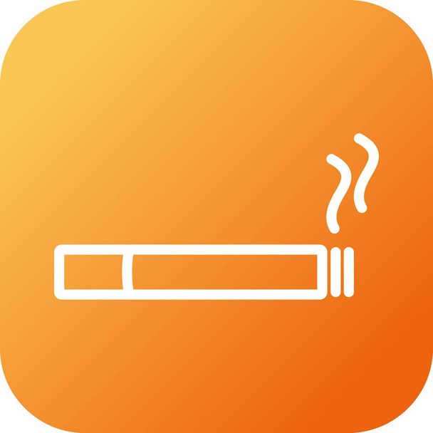 Hermoso icono de línea vectorial de cigarrillos
 - Vector, imagen