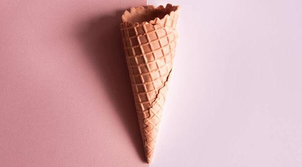 Ice cream waffle cone.  - Foto, imagen