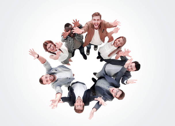 top view.a group of successful young people - Zdjęcie, obraz