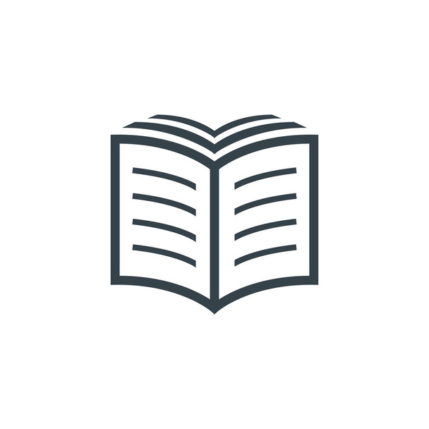 kitap kavramı logo türü şablon tasarımı. İş logosu simgesi şekli. kitap basit illüstrasyon - Vektör, Görsel