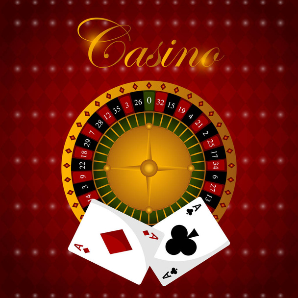 Casino poster illustration - Διάνυσμα, εικόνα