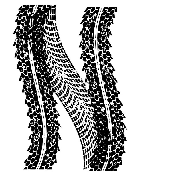 faixa de pneu preto com ilustração vetorial de fundo
 - Vetor, Imagem