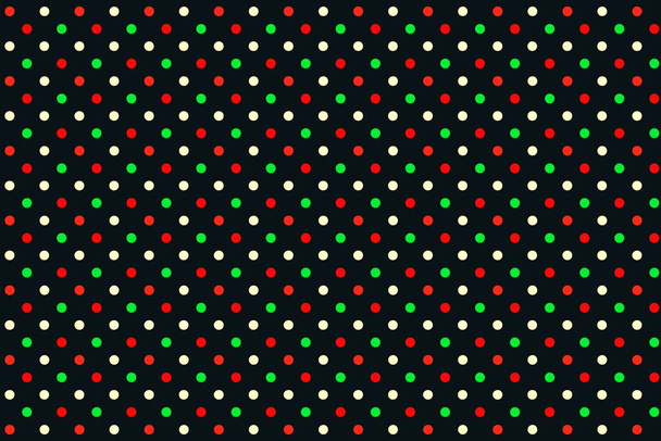 polka dots naadloze patroon op zwarte achtergrond-illustratie ontwerp - Foto, afbeelding