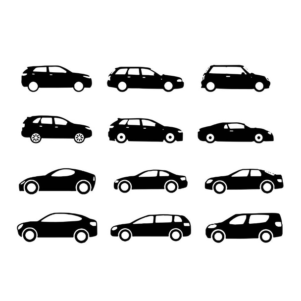 Soupravy automobilů a na sběrném vozidle pro silniční vozidla - Vektor, obrázek