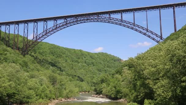 γέφυρα φαράγγι του ποταμού νέα - Δυτική Βιρτζίνια - Πλάνα, βίντεο