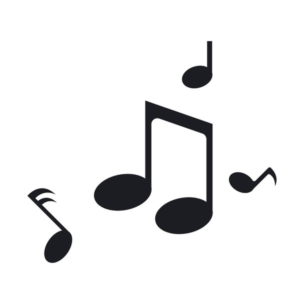 Music note icon - Vetor, Imagem