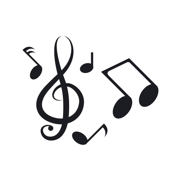 Music note icon - Vector, imagen