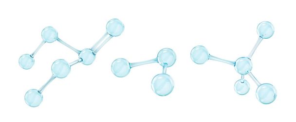 Molekula modellek. Vektoros illusztráció - Vektor, kép