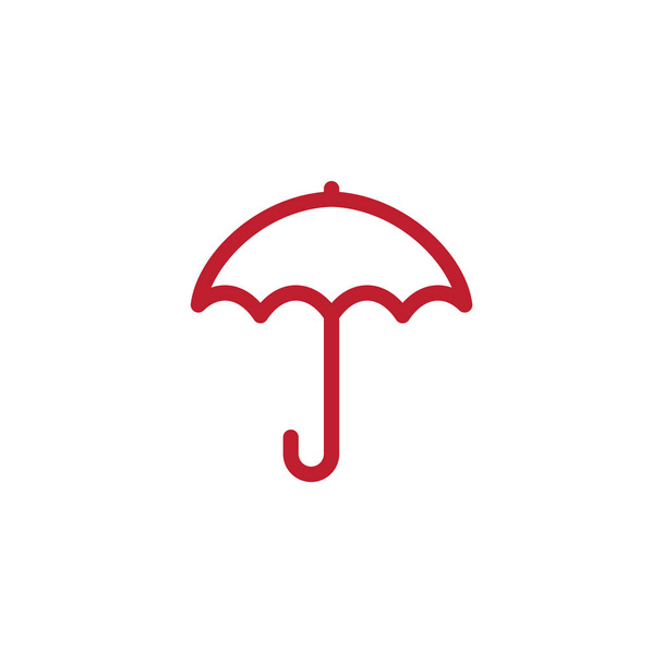 Paraguas diseño gráfico plantilla vector ilustración aislada
 - Vector, Imagen