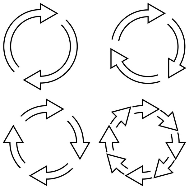 signo de recarga actualizar icono girando flechas en el círculo de sincronización de símbolos vectoriales, renovable para el intercambio de criptomonedas para cambiar el vector de actualización
 - Vector, Imagen