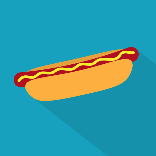 Hot Dog Icon- Vektor Illustration - Vektor, Bild