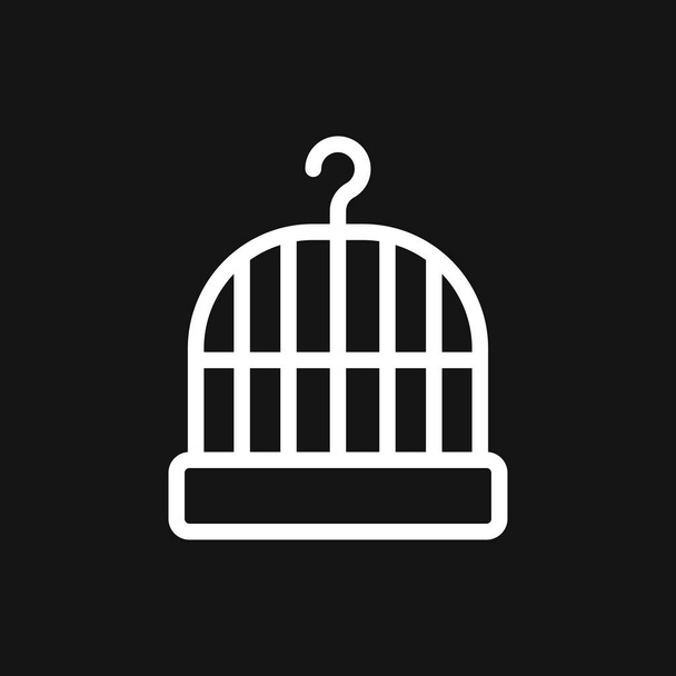 Icono de jaula de pájaro para su diseño, logotipo. Ilustración vectorial
 - Vector, Imagen