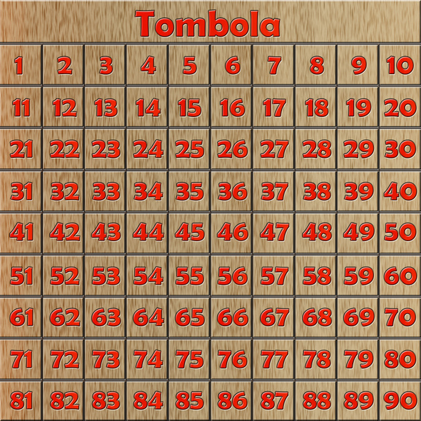 Obrázek s očíslovanou desku Bingo - Fotografie, Obrázek