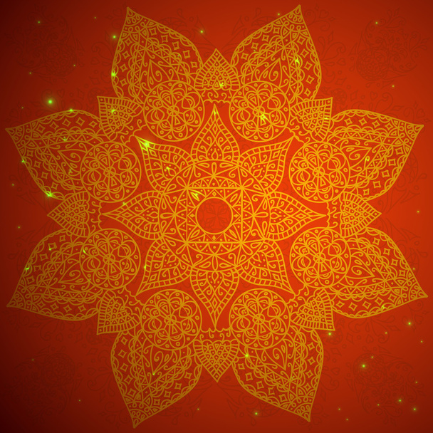 Punainen intialainen koriste
 - Vektori, kuva