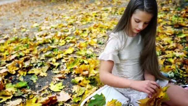 Menina de outono em estilo de letras de moda e estilo de vida
 - Filmagem, Vídeo