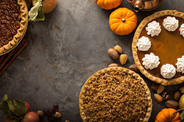 Traditional Thanksgiving pies - Foto, imagen