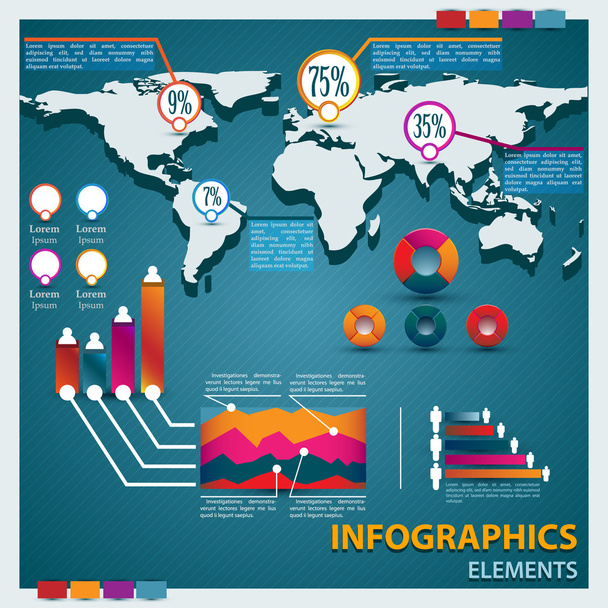 Premium infographics master collection - ベクター画像