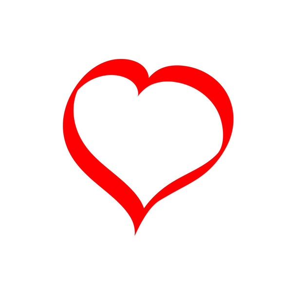 Icono del corazón, símbolo del día de San Valentín, dibujo a mano, plantilla de diseño gráfico, ilustración vectorial
 - Vector, Imagen