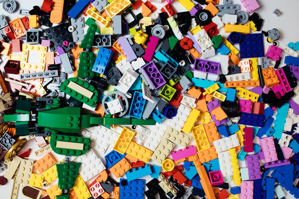 Moscow, The Russia - September 24, 2019: Lego blocks - plastic construction toy - Fotografie, Obrázek