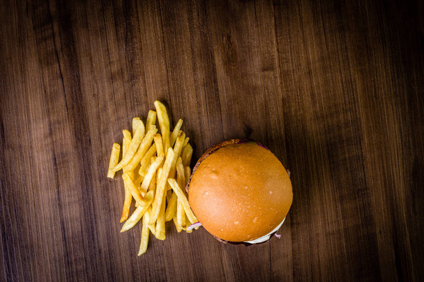 Kézműves marha burger  - Fotó, kép