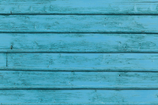 De oude blauwe houttextuur met natuurlijke patronen - Foto, afbeelding