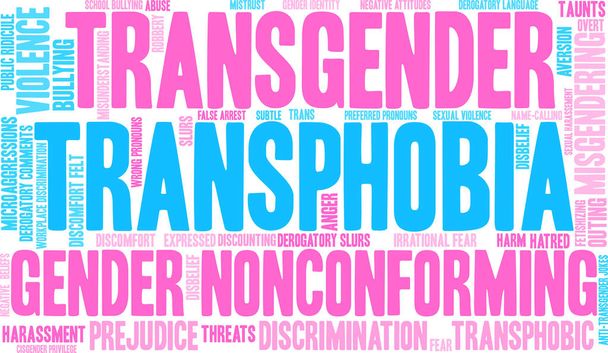 Transphobia Word Cloud - Vector, afbeelding
