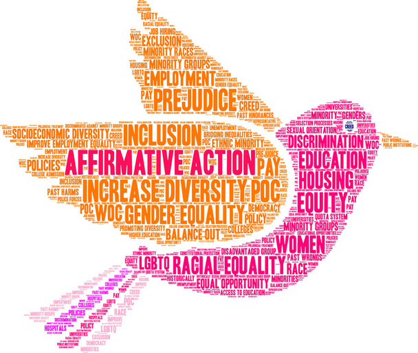 Affirmative Action Word Cloud - Vector, Image