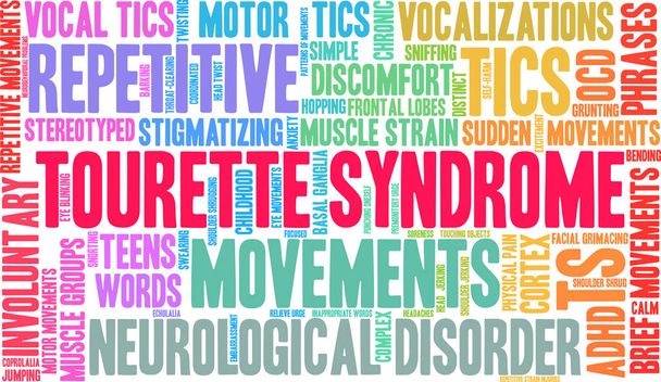 Tourette Syndrome Word Cloud - Vector, Image
