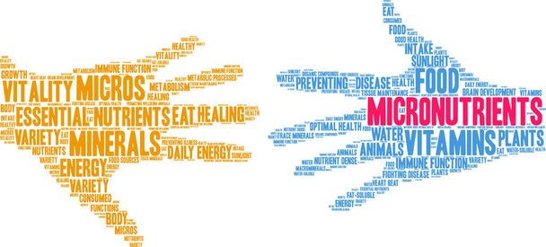 Micronutrientes Word Cloud
 - Vector, Imagen