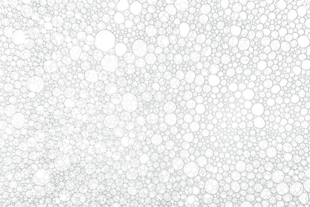 Мильна піна на білому тлі, крупним планом
 - Фото, зображення