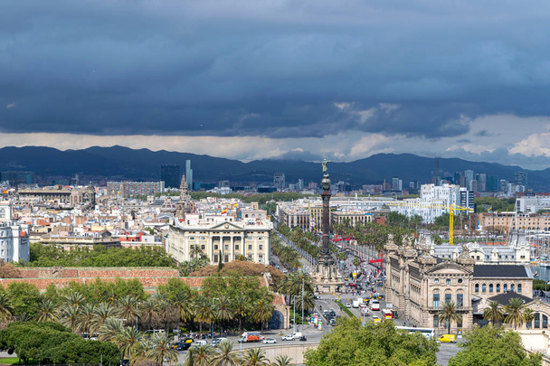 Vista superior de Barcelona España
 - Foto, Imagen