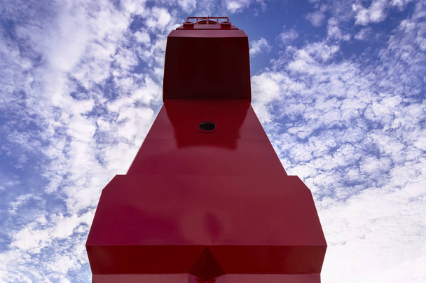 close up view of horse shaped lighthouse against sky - Fotó, kép