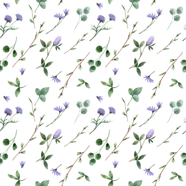 Botanical seamless pattern - Foto, Imagen