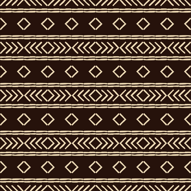 Engraving. Ethnic boho seamless pattern. Lace. Embroidery on fabric. Patchwork texture. Weaving. Traditional ornament. Tribal pattern. Folk motif. Can be used for wallpaper, textile, wrapping, web.  - Vector, Image
