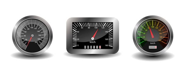 Dashboard speedometer Vector illustration. - Vector, Imagen