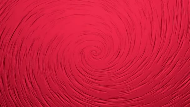 Kırmızı renkte desenli spiral döndürme arkaplanı - Video, Çekim