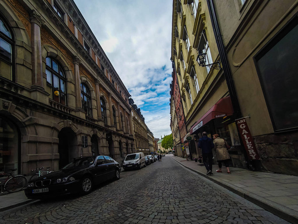 Streets of the old town of Stockholm. Stockholm, Sweden, 2019. - Foto, immagini