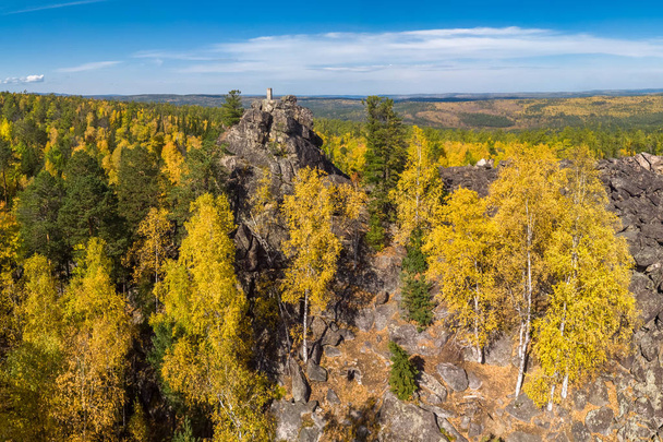 Top view on the rocks of the Olkha plateau - Φωτογραφία, εικόνα